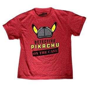 Detective Pikachu On the Case Kids Pokemon T-Shirt Size Medium